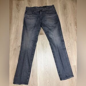 Ag Adriano Goldschmied Men's Faded Gray Straight Jeans